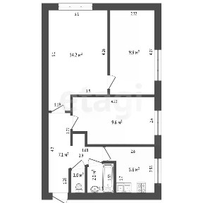 Продается 3-комн. квартира, 49,4 м²