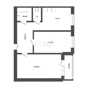 Продается 2-комн. квартира, 53,1 м²