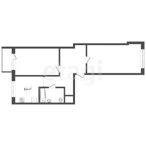 Продается 2-комн. квартира, 46,8 м²