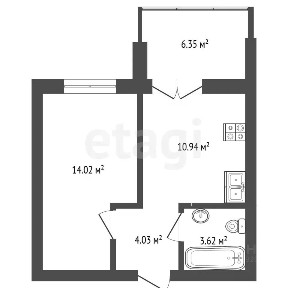 Продается 1-комн. квартира, 36 м²