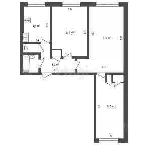 Продается 3-комн. квартира, 59,7 м²