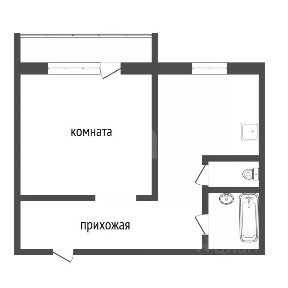 Продается 1-комн. квартира, 42,8 м²