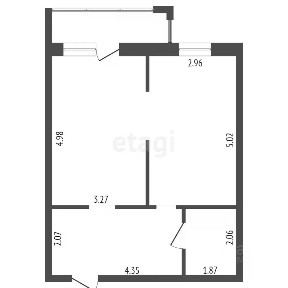 Продается 1-комн. квартира, 46,8 м²