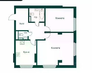 Продается квартира свободной планировки, 73 м²