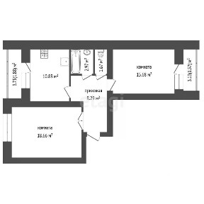 Продается 2-комн. квартира, 58,4 м²