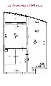Продается 2-комн. квартира, 55,6 м²