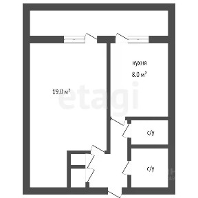 Продается 1-комн. квартира, 38,1 м²