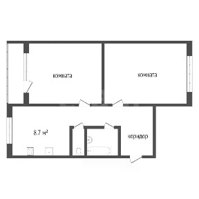 Продается 2-комн. квартира, 54,1 м²