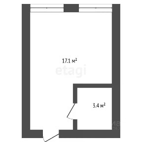 Продается 1-комн. квартира, 20,5 м²