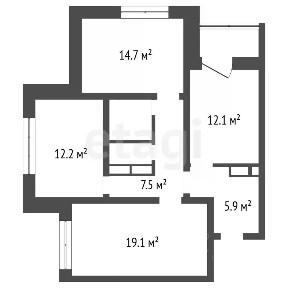 Продается 3-комн. квартира, 77,6 м²