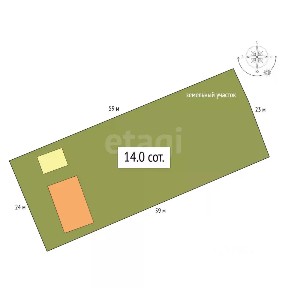 Продается 50% часть дома, 59,3 м²