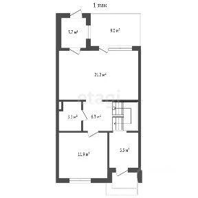 Продается 2-этажный таунхаус, 103,3 м²
