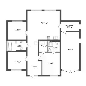 Продается 1-этажный дом, 136 м²