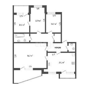 Продается 4-комн. квартира, 141,4 м²