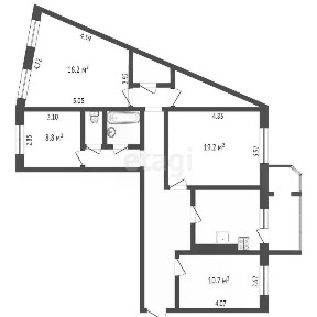 Продается 4-комн. квартира, 100 м²