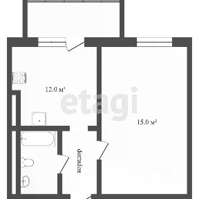 Продается 1-комн. квартира, 29,7 м²