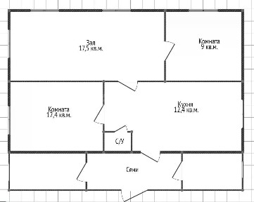Продается 1-этажный дом, 51,5 м²