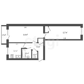 Продается 2-комн. квартира, 45 м²