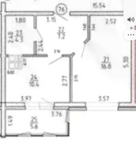 Продается 1-комн. квартира, 44,3 м²