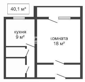Продается 1-комн. квартира, 40,1 м²
