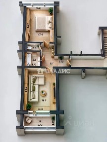 Продается 1-комн. квартира, 47,5 м²