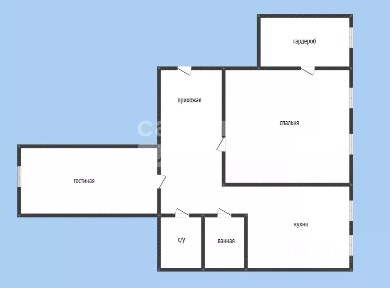Продается 2-комн. квартира, 55 м²