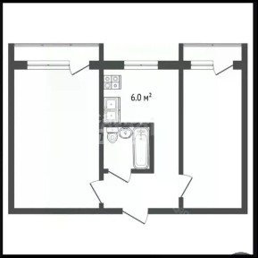 Продается 2-комн. квартира, 46 м²