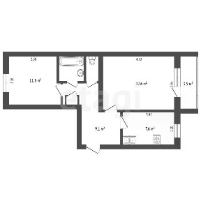 Продается 2-комн. квартира, 50 м²
