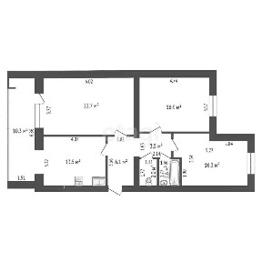 Продается 3-комн. квартира, 83,6 м²