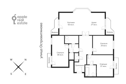 Продается 4-комн. квартира, 207 м²