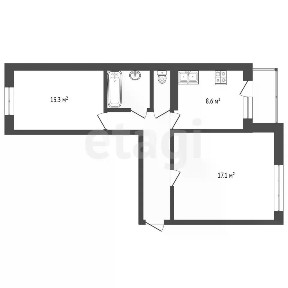 Продается 2-комн. квартира, 52,9 м²