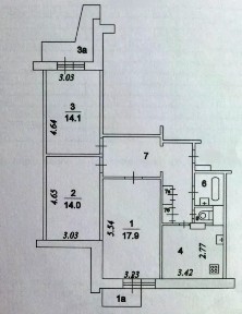 Продается 3-комн. квартира, 73,2 м²
