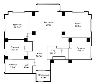 Продается 4-комн. квартира, 199,9 м²