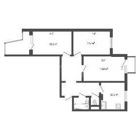 Продается 3-комн. квартира, 73,9 м²