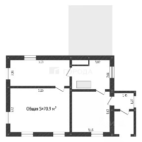 Продается 2-этажный дом, 70,9 м²