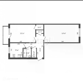 Продается 2-комн. квартира, 47,7 м²