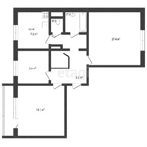 Продается 3-комн. квартира, 68 м²