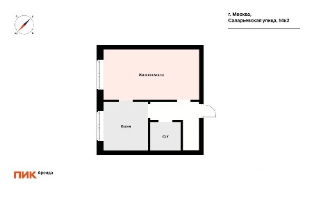 Сдается 1-комн. квартира, 46,8 м²