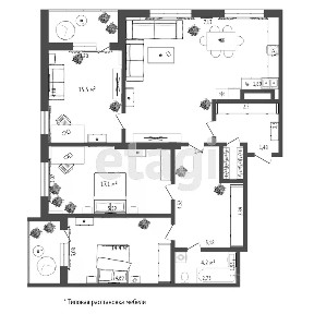 Продается 3-комн. квартира, 102,7 м²