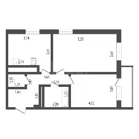 Продается 2-комн. квартира, 60,5 м²