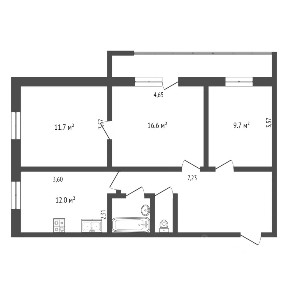 Продается 3-комн. квартира, 63,2 м²