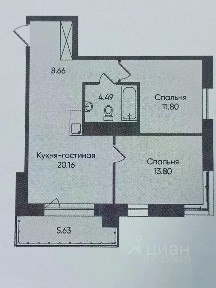 Продается 3-комн. квартира, 64,5 м²