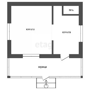 Продается 1-этажный дом, 20 м²