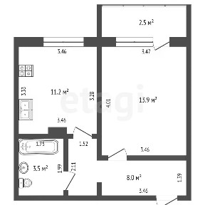 Продается 1-комн. квартира, 36,6 м²