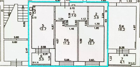 Продается 2-комн. квартира, 50,5 м²