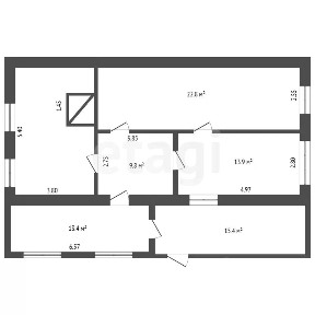 Продается 1-этажный таунхаус, 65,2 м²