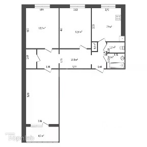Продается 3-комн. квартира, 66,4 м²