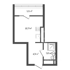Продается 1-комн. квартира, 22,09 м²