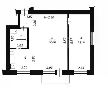 Продается 2-комн. квартира, 42 м²