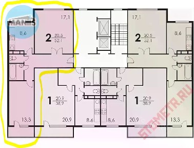 Сдается 2-комн. квартира, 52,4 м²